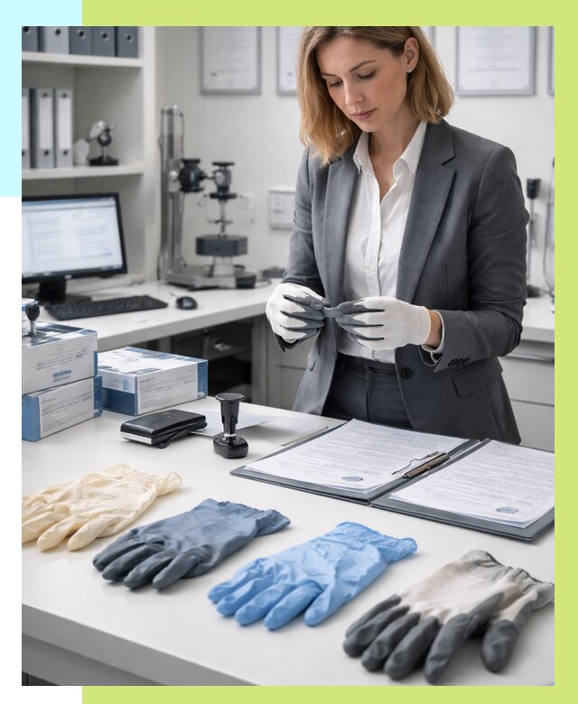 Сертификация перчаток в Каспийске от 8654 р. | Алешин-Ксп