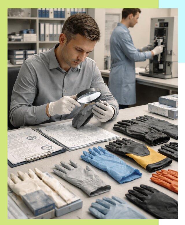 Сертификация перчаток и средств защиты продукции в Каспийске