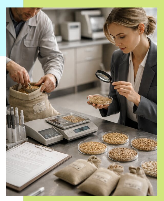 Сертификация зерна в Каспийске по цене от 15272 р. | Алешин-Ксп