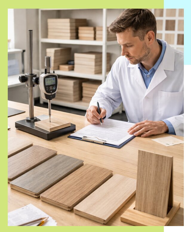 Сертификация ламината с испытаниями и оформлением документов в Каспийске
