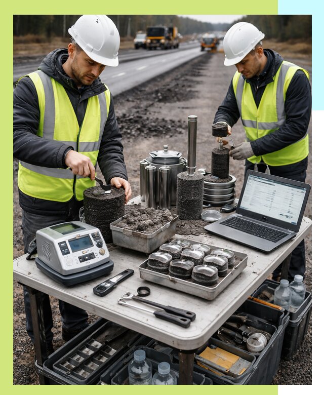 Сертификация асфальта: испытания и подтверждение в Каспийске