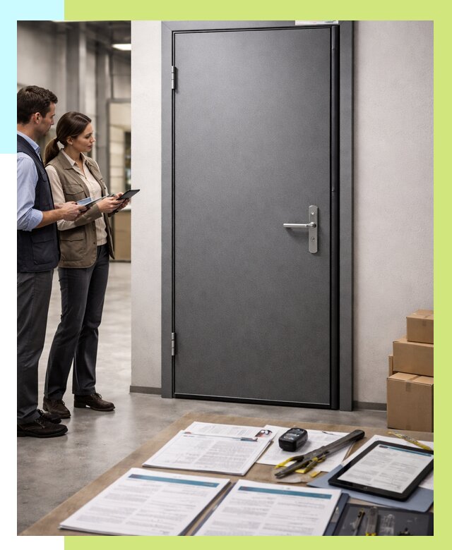 Сертификация противопожарных дверей в Каспийске от 9163 р. | Алешин-Ксп