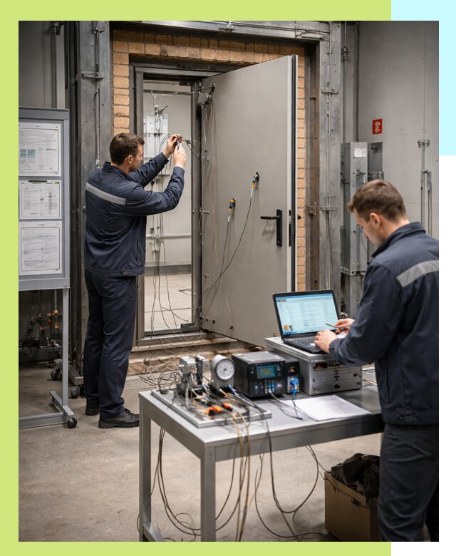 Сертификация противопожарных дверей в Каспийске по ГОСТ и ТР