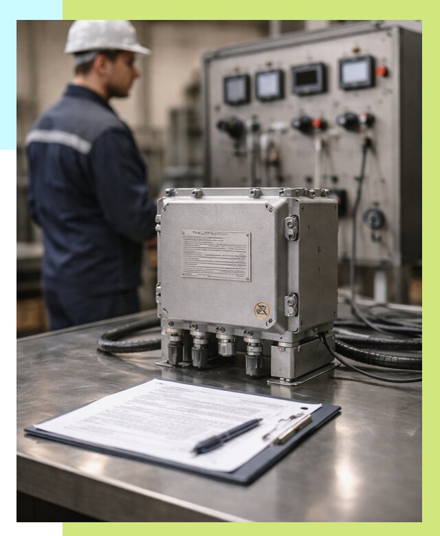 Сертификация взрывозащищенного оборудования в Каспийске от 35634 р. | Алешин-Ксп