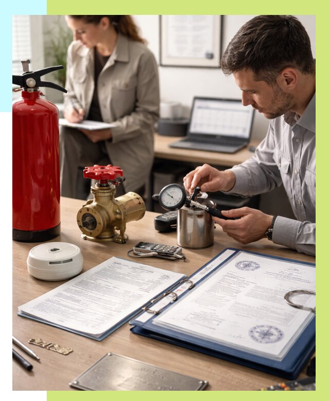 Сертификация пожарного оборудования в Каспийске от 15272 р.|Алешин-Ксп