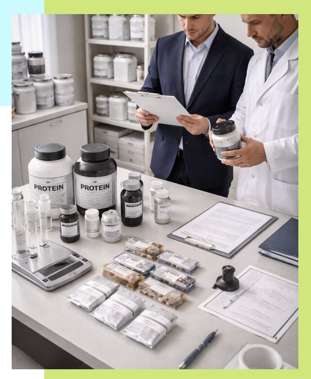 Сертификация спортивного питания в Каспийске от 15272 р., Алешин-Ксп