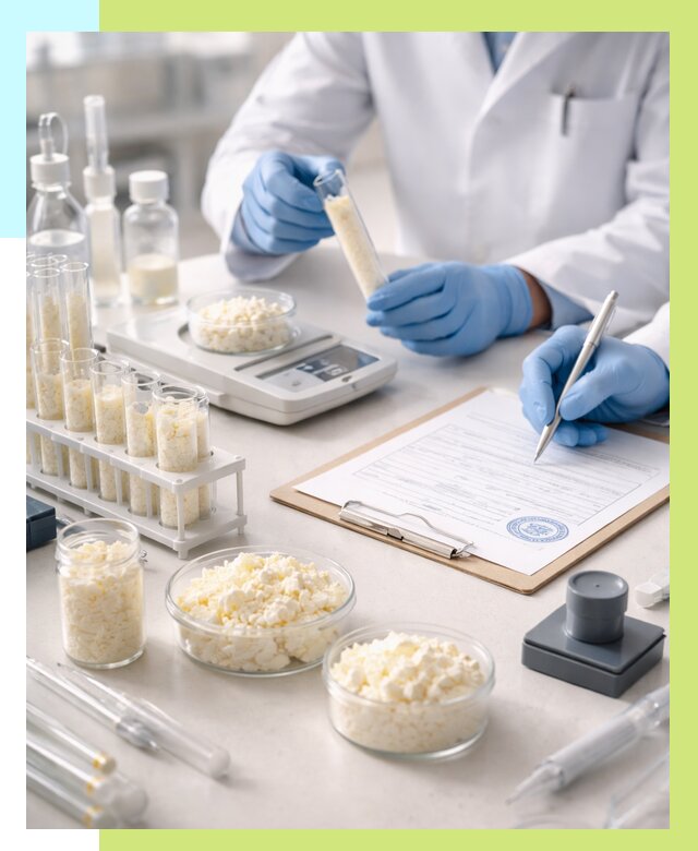 Сертификация творога в Каспийске от 12217 р. под ключ | Алешин-Ксп