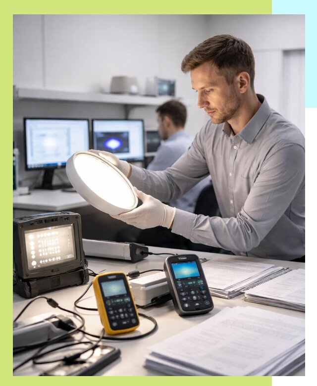 Сертификация светильников в Каспийске: испытания и оформление