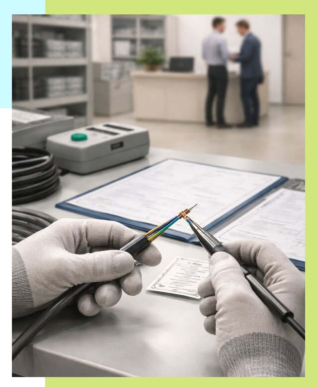 Сертификация провода в Каспийске от 18326 р. в Алешин-Ксп