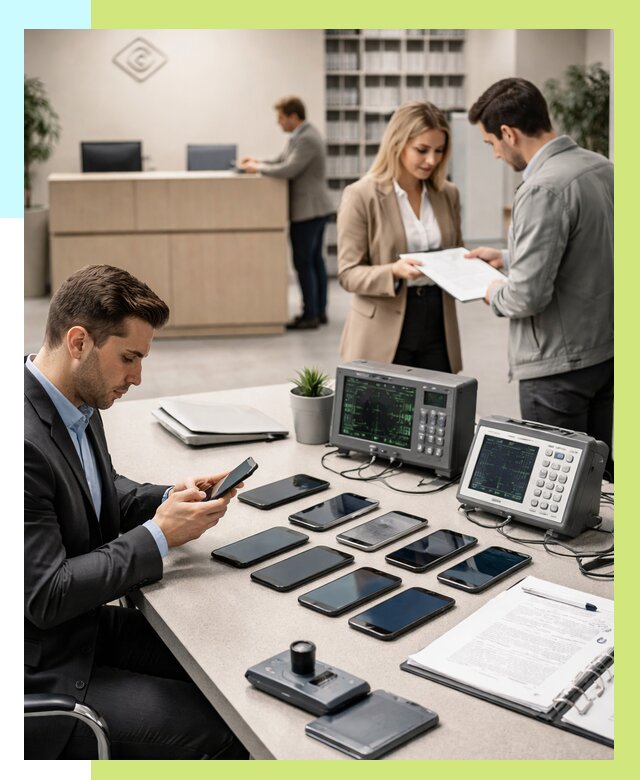 Сертификация телефонов в Каспийске от 25453 р. под ключ | Алешин-Ксп