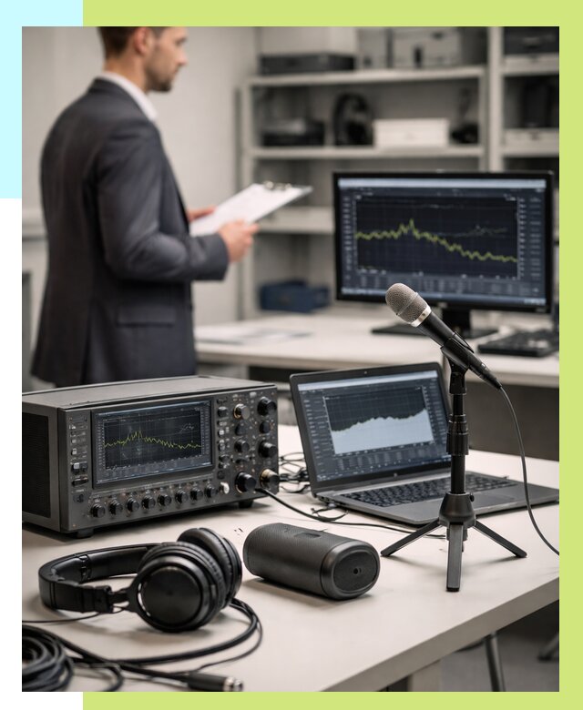 Сертификация аудиотехники в Каспийске от 15272 р., Алешин-Ксп