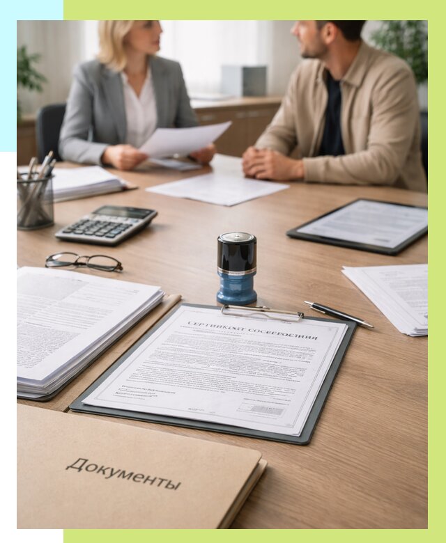 Сертификат соответствия на продукцию в Каспийске от 15272 р.|Алешин-Ксп