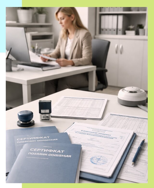 Сертификаты пожарной безопасности в Каспийске от 15272 р. | Алешин-Ксп