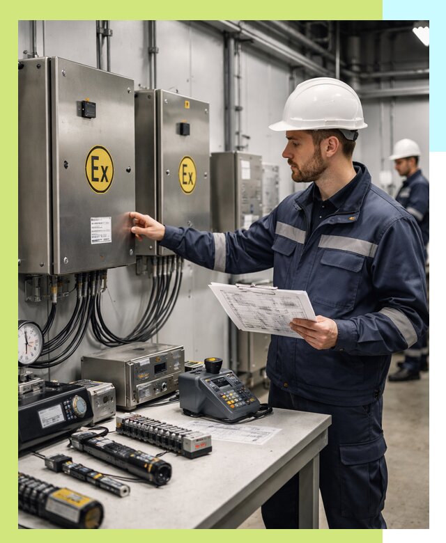 Сертификат взрывозащиты промышленного оборудования в Каспийске