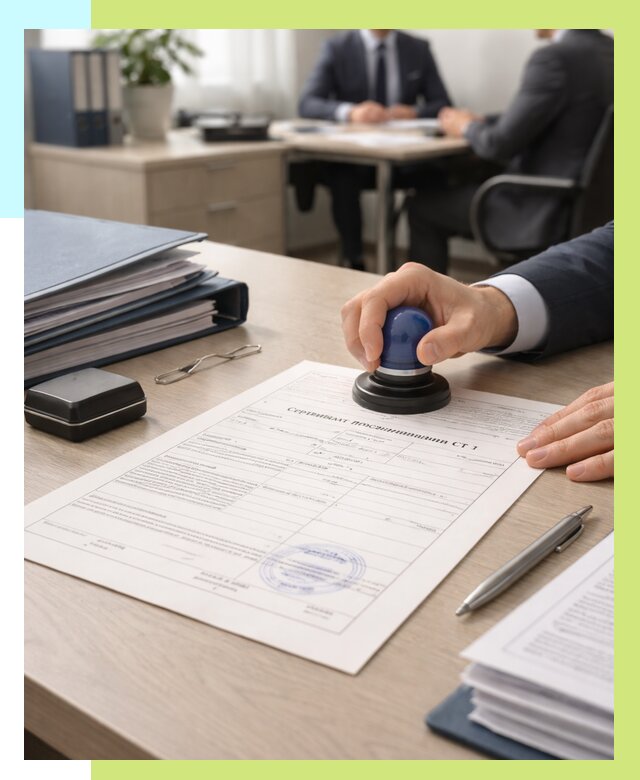 Сертификат происхождения СТ 1 в Каспийске от 4581 р. | Алешин-Ксп