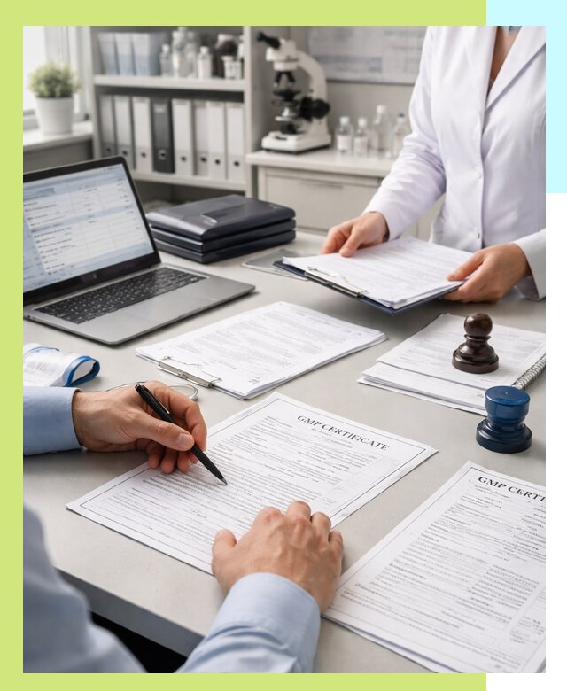 Оформление сертификата GMP в Каспийске для фармпроизводства