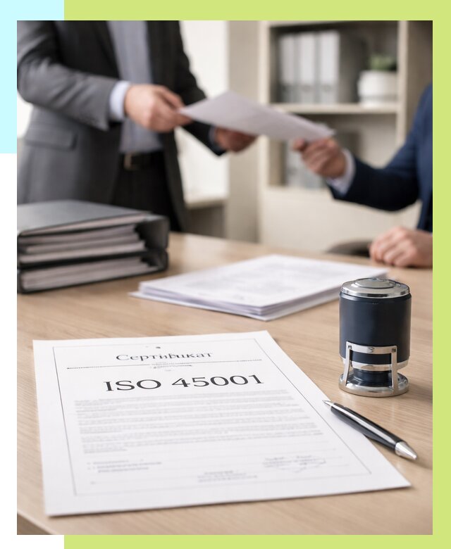 Сертификат ISO 45001 в Каспийске под ключ от 45815 р. | Алешин-Ксп