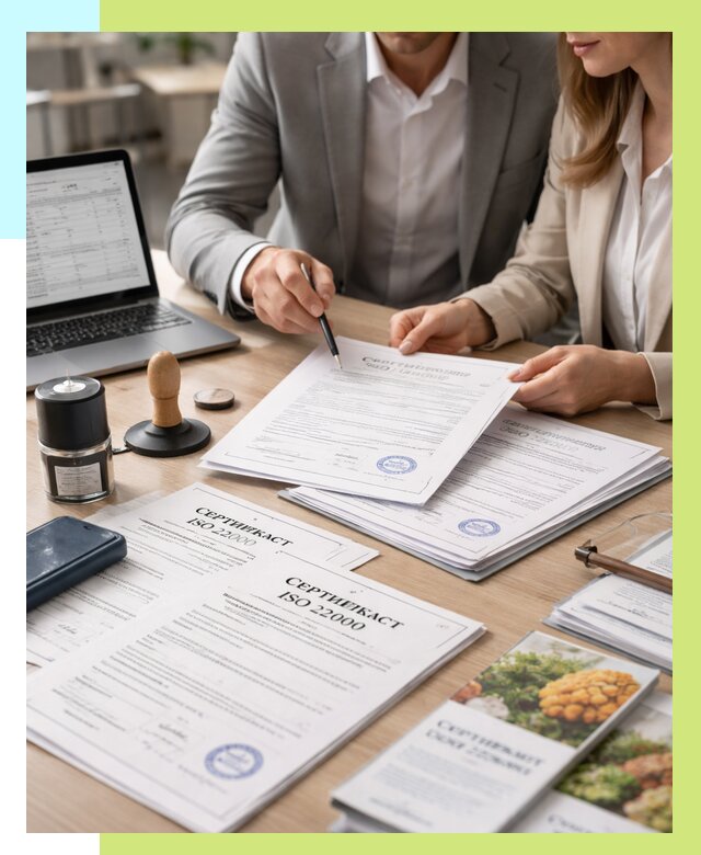 Сертификат ISO 22000 в Каспийске от 40724 р. под ключ | Алешин-Ксп