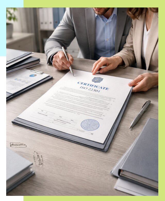 Сертификат ISO 22301 в Каспийске от 45815 р. | Алешин-Ксп срочно