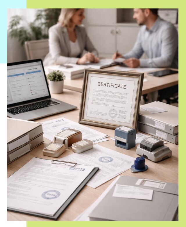 Сертификация компании в Каспийске от 45815 р. | Алешин-Ксп — заказ